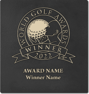 World Golf Awards winner wall plaque